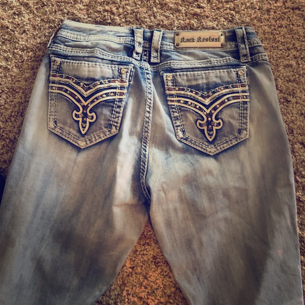 Rock Revival Acid Washed Jeans
